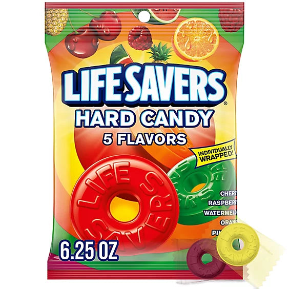 Life Savers Hard Candy 5 Flavors- 177g