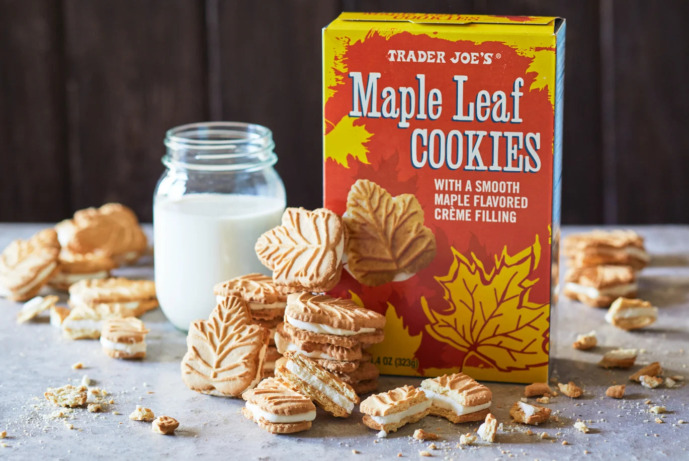 Trader Joe's Maple Leaf Cookies- 323g