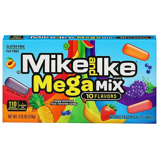 Mike and Ike Mega Mix 10 Flavors- 120g